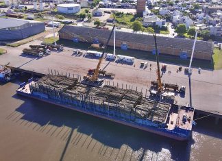 Siguen creciendo las cifras de cargas movilizadas desde el puerto de Concepción del Uruguay