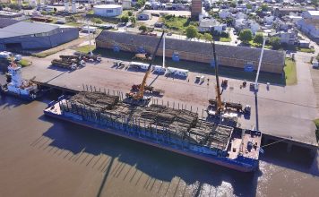 Siguen creciendo las cifras de cargas movilizadas desde el puerto de Concepción del Uruguay