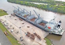 El Allegra cargó 22.300 toneladas en menos de tres días y zarpó rumbo a Ibicuy