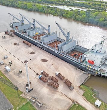 El Allegra cargó 22.300 toneladas en menos de tres días y zarpó rumbo a Ibicuy